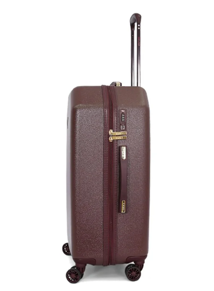 DKNY Dkny Allure Hardside Luggage on Wheels for Unisex | Ultra Lightweight ABS on with Spinner Wheels 4 Color Burgundy
