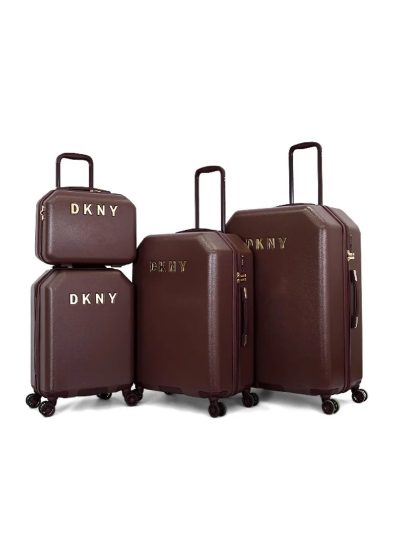 DKNY Dkny Allure Hardside Luggage on Wheels for Unisex | Ultra Lightweight ABS on with Spinner Wheels 4 Color Burgundy