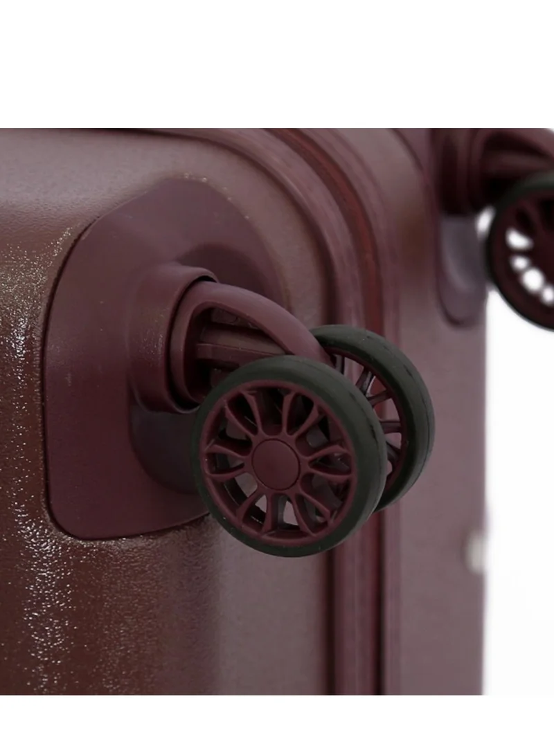 DKNY Dkny Allure Hardside Luggage on Wheels for Unisex | Ultra Lightweight ABS on with Spinner Wheels 4 Color Burgundy