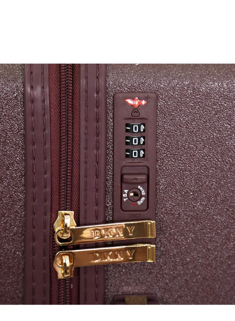 DKNY Dkny Allure Hardside Luggage on Wheels for Unisex | Ultra Lightweight ABS on with Spinner Wheels 4 Color Burgundy
