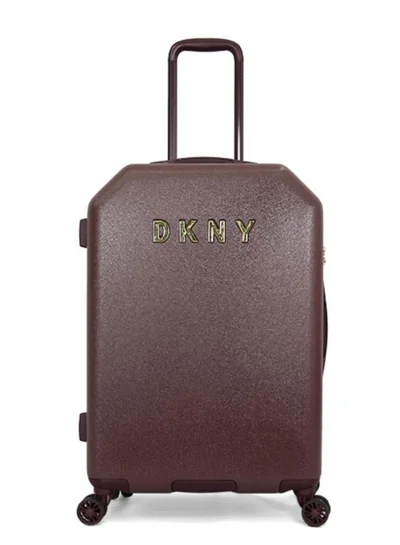 DKNY Dkny Allure Hardside Luggage on Wheels for Unisex | Ultra Lightweight ABS on with Spinner Wheels 4 Color Burgundy