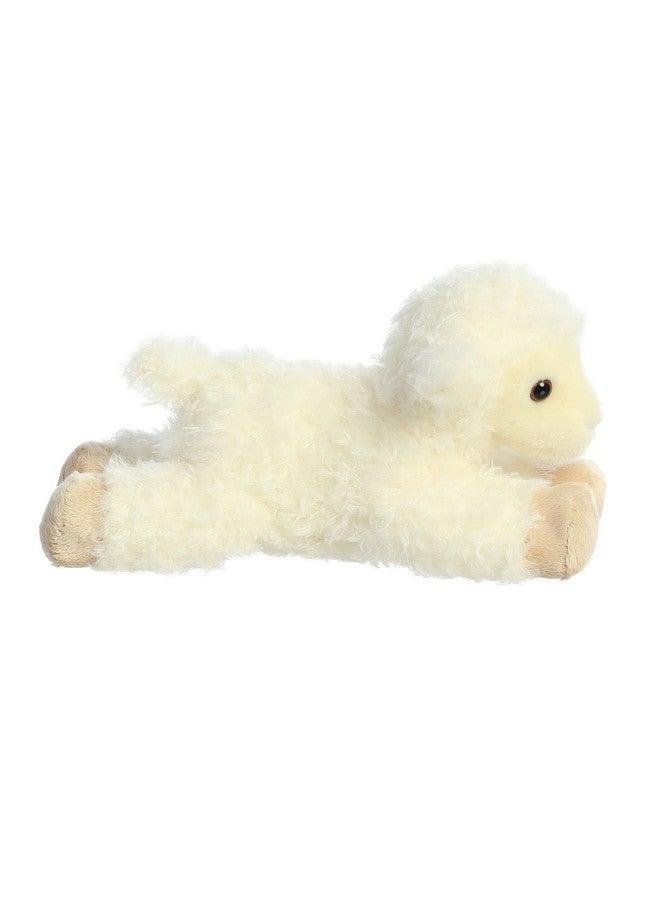 Aurora® Adorable Mini Flopsie™ Luna Lamb™ Stuffed Animal - Playful Ease - Timeless Companions - White 8 Inches - Image 3
