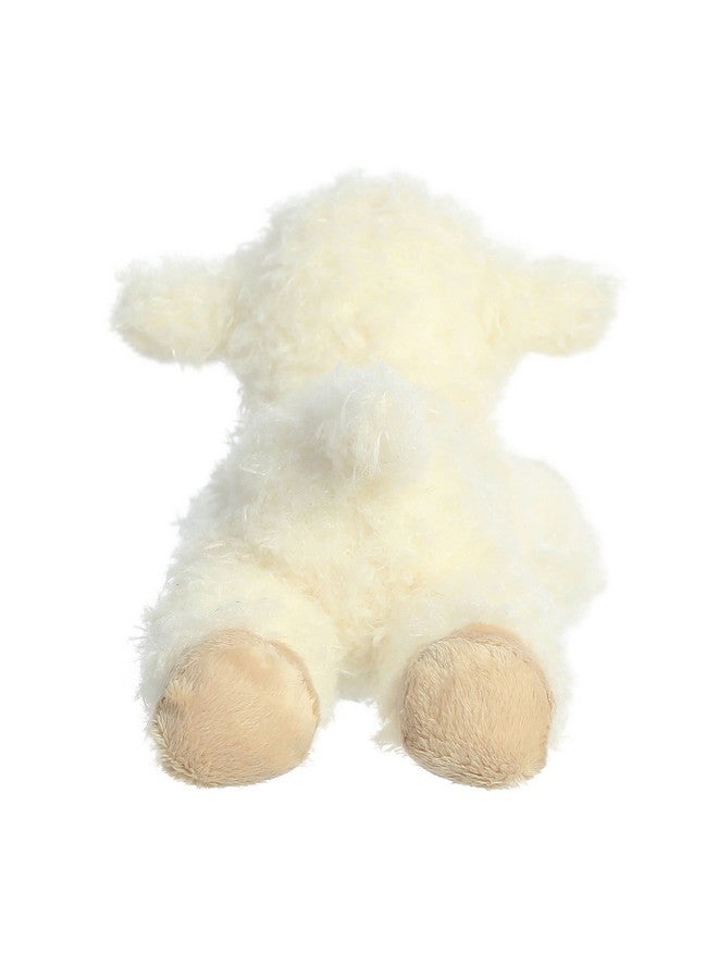 Aurora® Adorable Mini Flopsie™ Luna Lamb™ Stuffed Animal - Playful Ease - Timeless Companions - White 8 Inches - Image 4