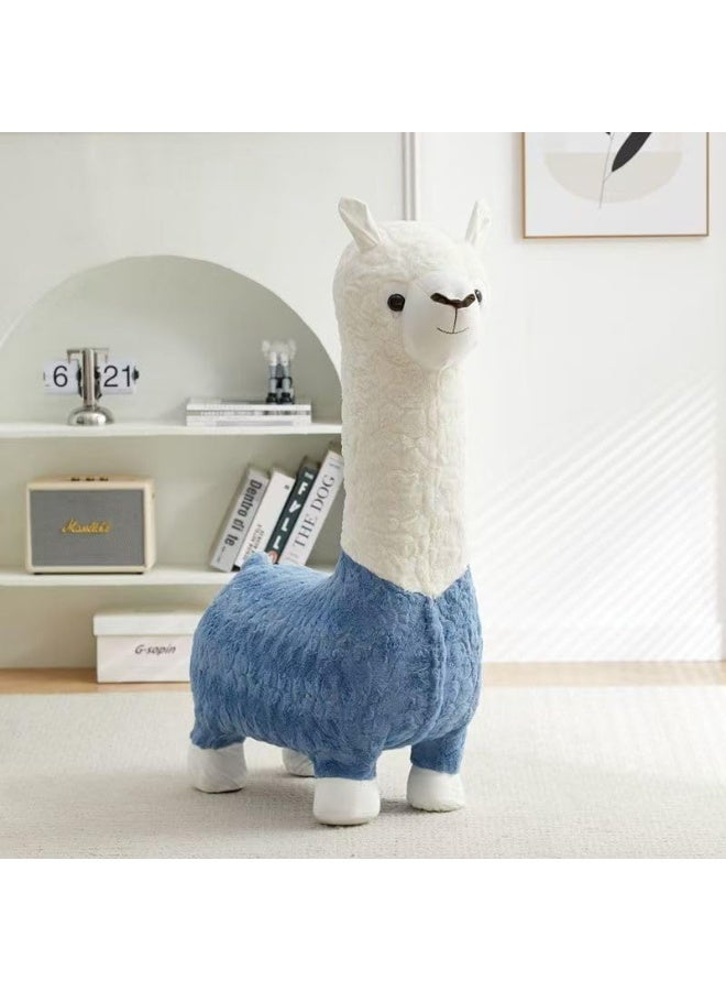 Alpaca Padded Footstool, Animal Change Shoe Footstool - Image 2