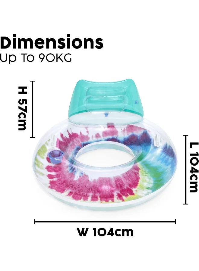 Bestway Bestway Swim Ring Tie Dye 118x117cm