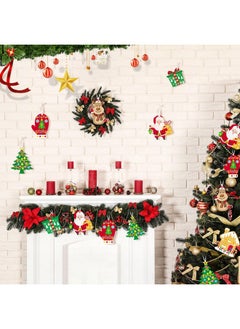 Civaner Civaner Christmas Craft Kit for Kids Christmas Tree Ornaments Hanging Art and Craft DIY Project Gingerbread House Crafts Kit Christmas Box Claus Reindeer Christmas Crafts for Kids, 6 Styles (48 Sets)  - Image 2