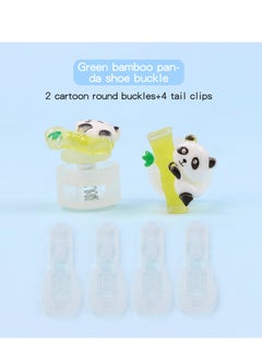 Generic Cartoon Cute No-tie shoelace buckle 1 Pair Set（Panda Shoe Buckle*2＋Shoelaces*1＋tail clips*4）For Women and Kids/Boys/Girls  - Image 2