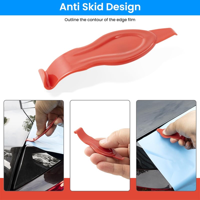 STHIRA® 5pcs Car Film Tools Detailing Tools Car Film Tucking Tools with Tool Box Vehicle Vinyl Wrap Tool Kit Window Tinting Tool Non-scratch Dual End Tucking Tools for Vinly Wrapping, Car Decals - Image 3
