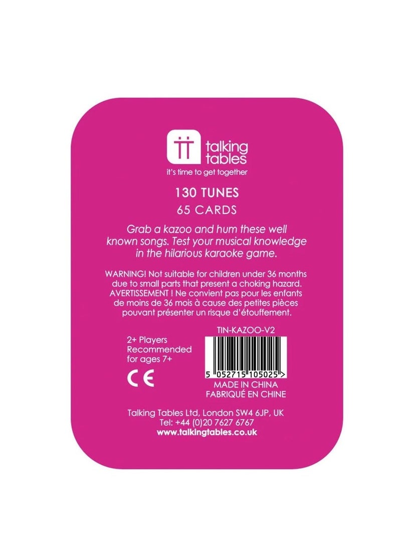 Talking Tables Kazoo Karaoke Tin Game  - Image 5