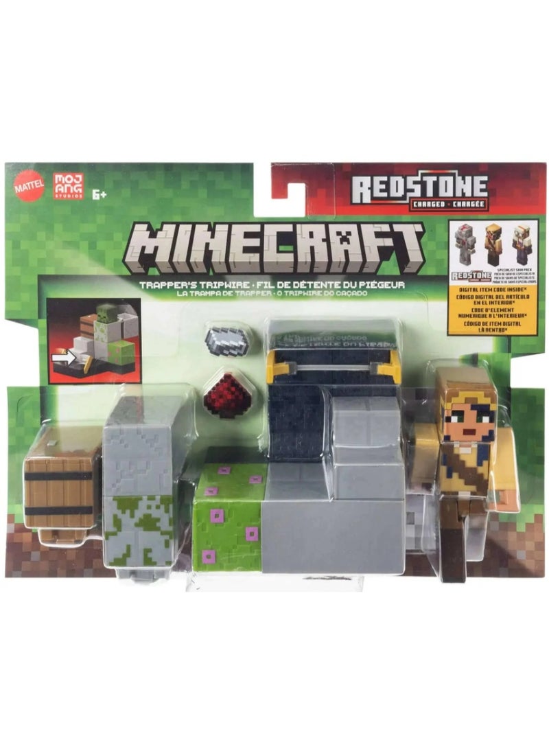 Mattel Games Minecraft Redstone Trapper's Tripwire Figure Set - Image 1