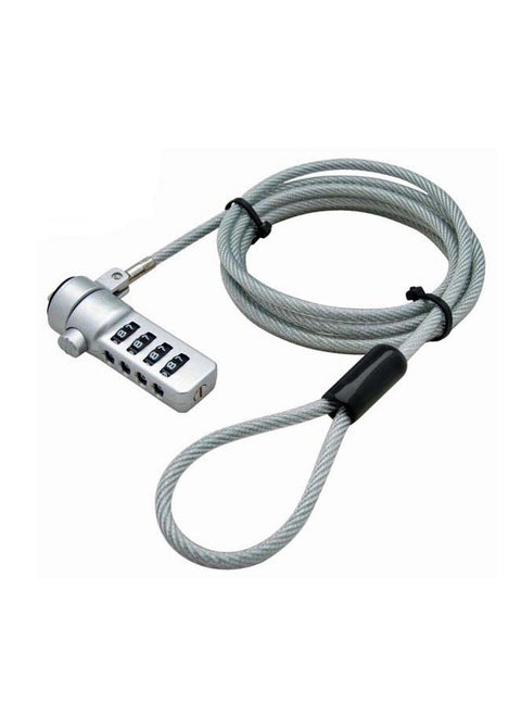 Resettable Combination Notebook Computer Cable Lock