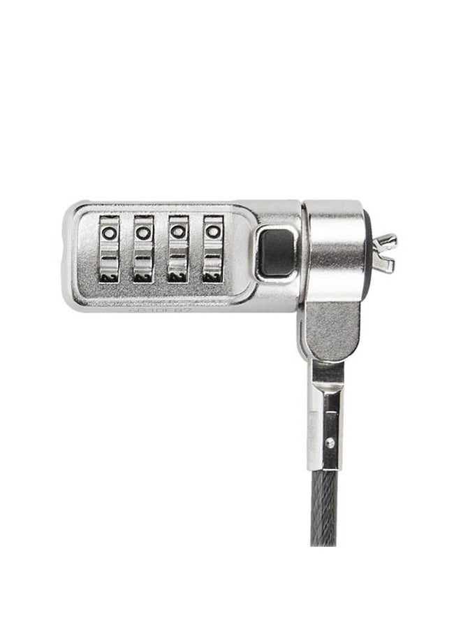 Resettable Combination Notebook Computer Cable Lock
