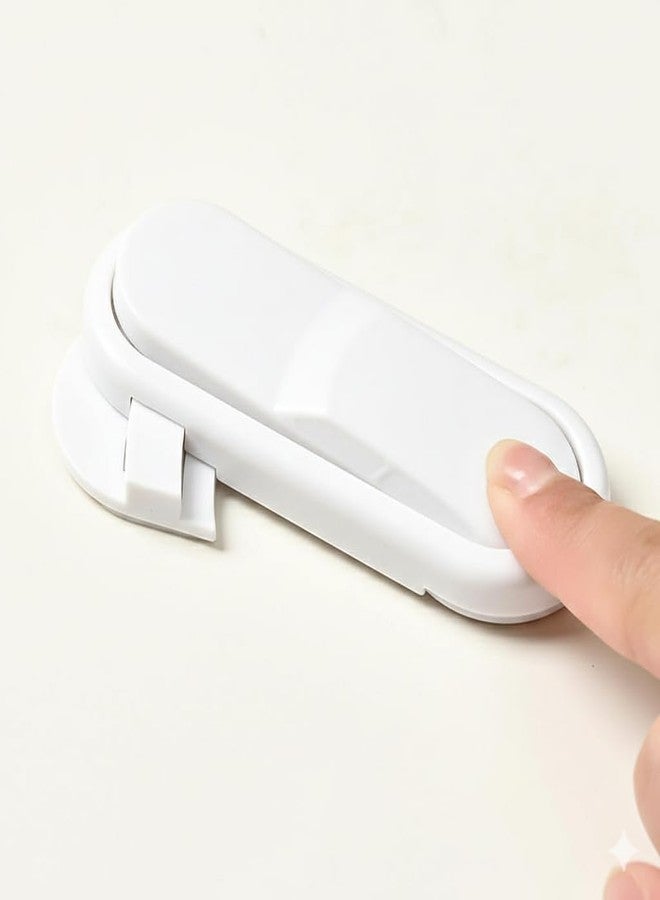 ClickFit Child Safety Cabinet Locks for Babies & Toddlers | No Drill Adhesive Safety Lock for Doors, Drawers, Cupboards, Fridge & Toilet | Baby Proofing Lock (6, Standard) - Image 4