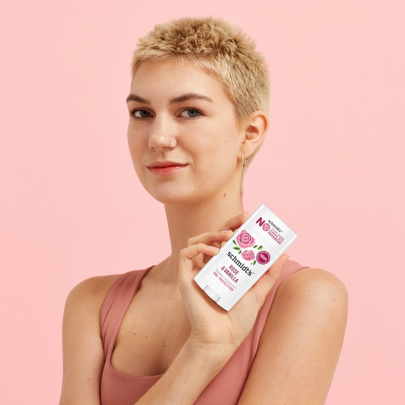 Schmidt's Aluminum-Free Vegan Deodorant Rose & Vanilla with 24 Hour Odor Protection 2 Count for Women and Men, Natural Ingredients, Cruelty-Free, 2.65 oz - Image 5