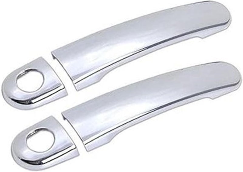 Wivplex Gloss Chrome Car Door Handle Covers for Seat Leon MK2 - Image 1