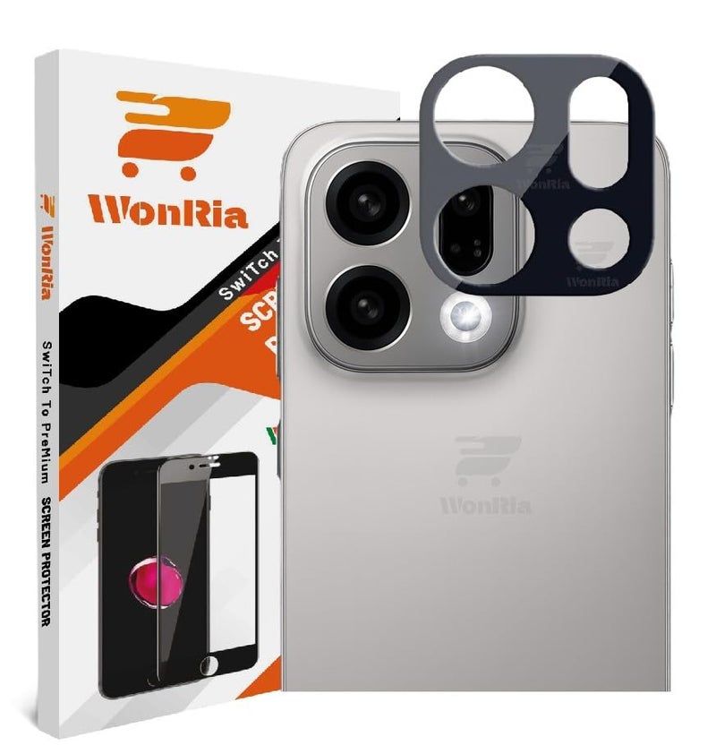 WonRia ® Pack 1- Back Camera Glass Protector for Oppo Find X9 5G Camera Lens Protector Guard [3D Premium] - Black - Image 1