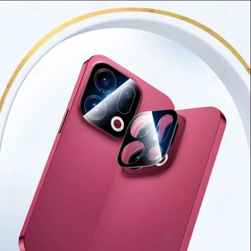 WonRia ® Pack 1- Back Camera Glass Protector for Oppo Find X9 5G Camera Lens Protector Guard [3D Premium] - Black - Image 3