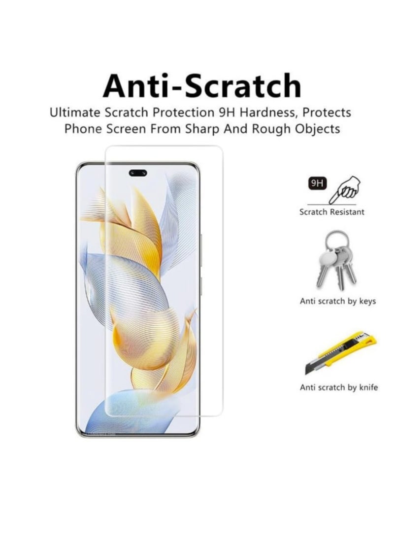 DUSALA For Honor 90 Pro Screen Protector UV Tempered Glass Full Cover the Screen 9H Hardness Anti-Scratch Anti-Shatter, Anti-Fingerprint Screen Protector for Honor 90 Pro 5G 2023 (UV Clear) - Image 5