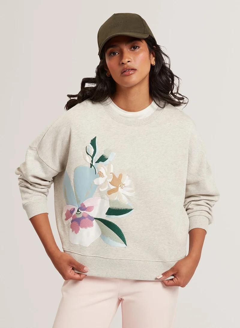 تيد بيكر بلوزة مطرزة بطبعة