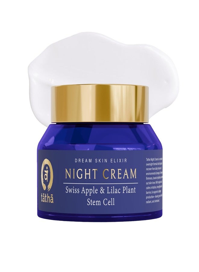 Tatha Dream Skin Elixir Night Cream with Swiss Apple & Lilac Stem Cells | Anti-Aging, Firming & Brightening | Hydration, Barrier Repair & Protection from Stress & Pollution| For All Skin Type - Image 1