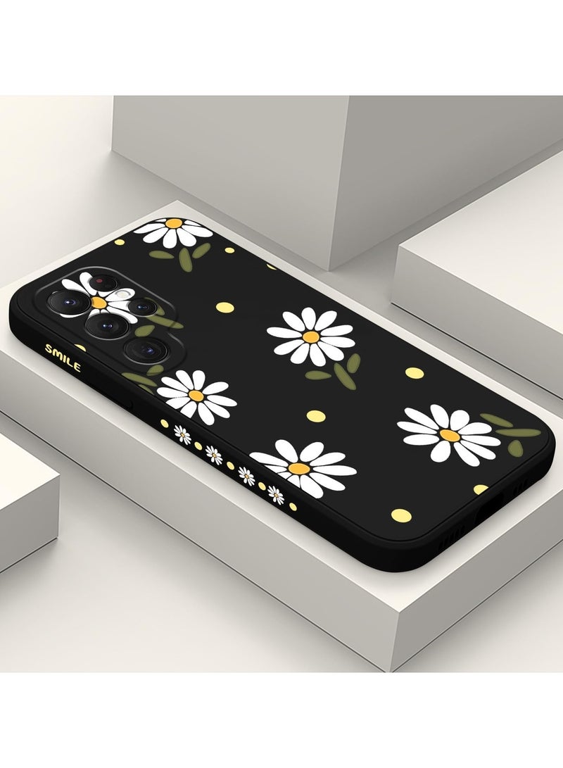 for Samsung Galaxy S25 Ultra Case, Slim Soft Non Slip Silicone for Samsung S25 Ultra Phone Cover 6.9 inch, Daisy Black - Image 2