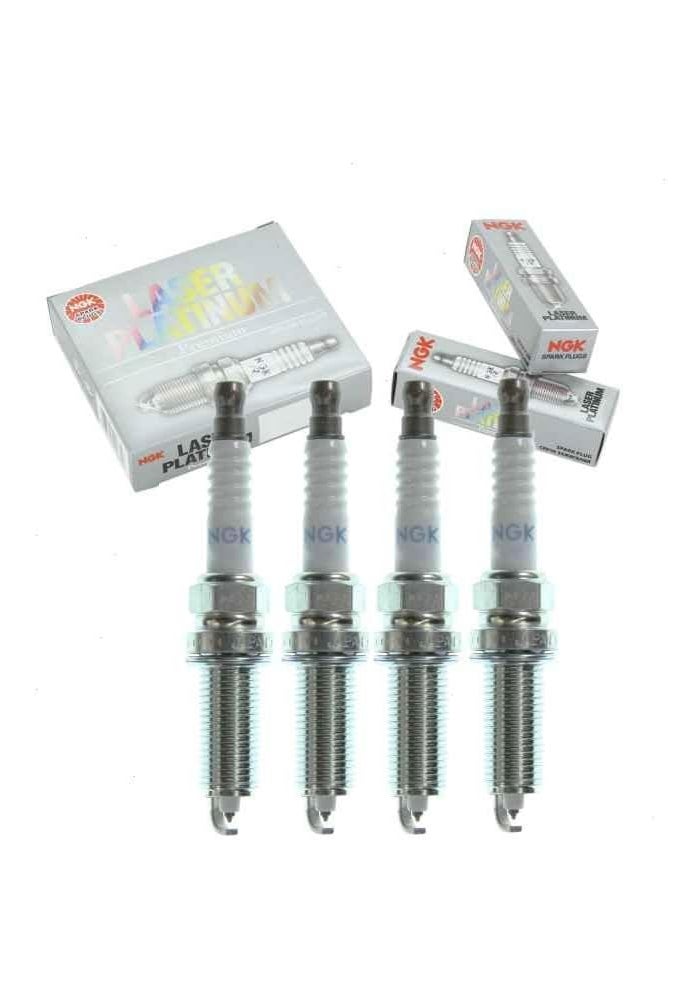 Sixity Auto 4 pc NGK Laser Platinum Spark Plugs for Nissan Sentra 1.8L 2.0L L4 (2007-2019) - Image 1