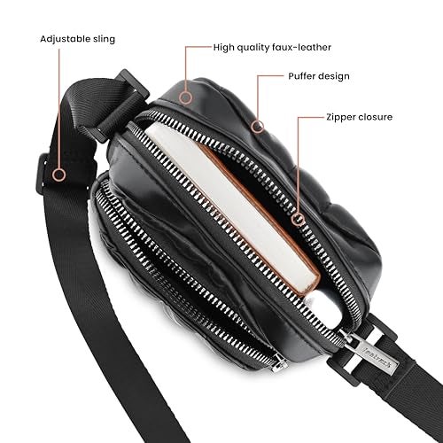 Fastrack Puffer Hustle Sling | Faux-Leather Women's Handbags | Sling for Casual Carry - Image 5