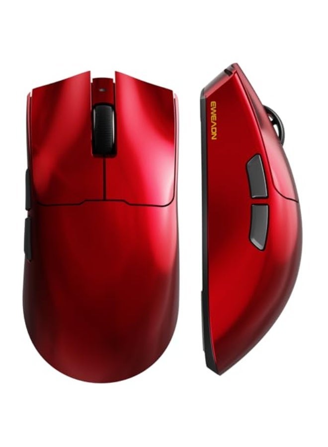 Eweadn S9 Pro Wireless Gaming Mouse, 59G Ergonomic Computer Mouse, Triple Modes, 8K Polling, 26K DPI, PAW3395 Optical Sensor, Kailh Switch, 250h Battery Life, Programmable for PC/Win/Mac(Red) - Image 1