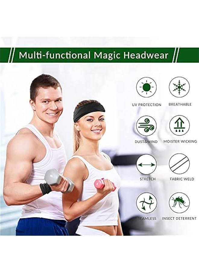 Bandana for Dust & Sun Protection, Ces with Cool Lightweight, Windproof, Breathable Material, Fishing Hiking Running Cycling, Black - Image 3
