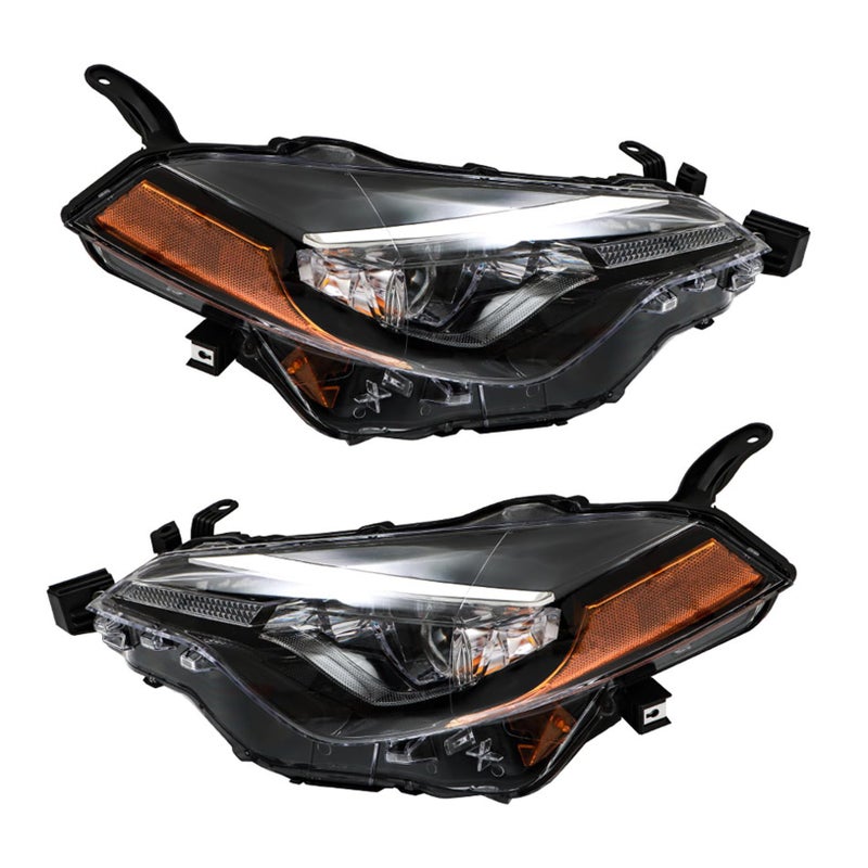 LABLT Headlights Replacement for 2017 2018 2019 Corolla LE Eco L LE Models Projector Headlight Driver Passenger Side