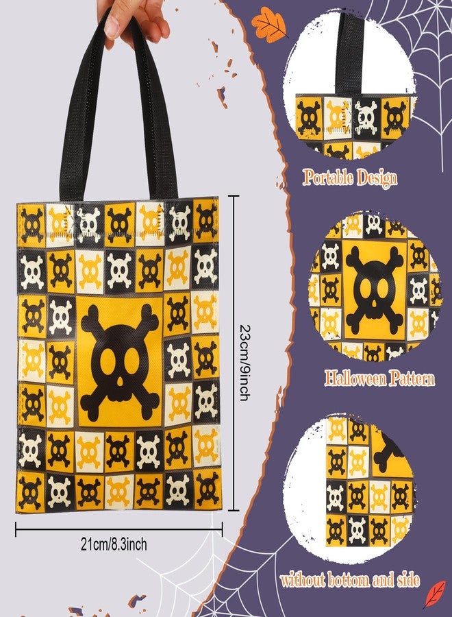 Ribbonlic 48 Pcs Halloween Treats Bags Tote Gift Reusable Candy Goodie Bags for Halloween Party Favors(Creative Style) - Image 3