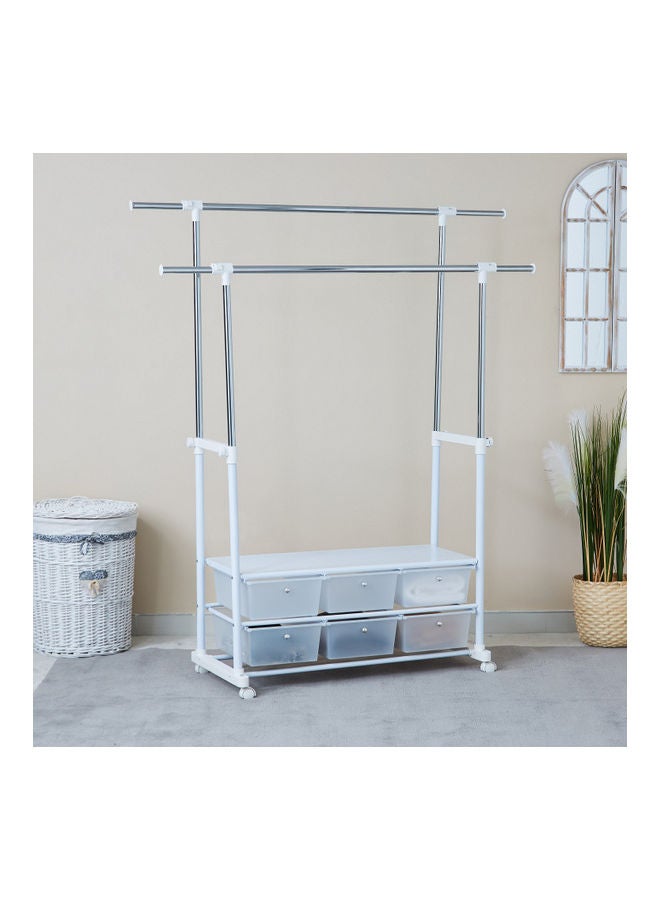 Home Box Lapis Garment Rack With 6 Drawers  - Image 3