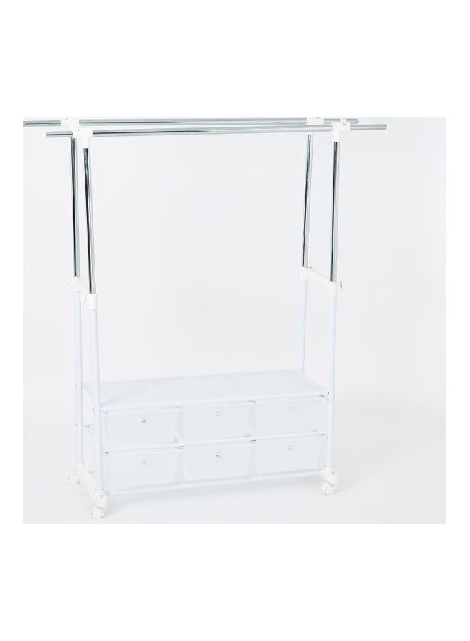 Home Box Lapis Garment Rack With 6 Drawers  - Image 1