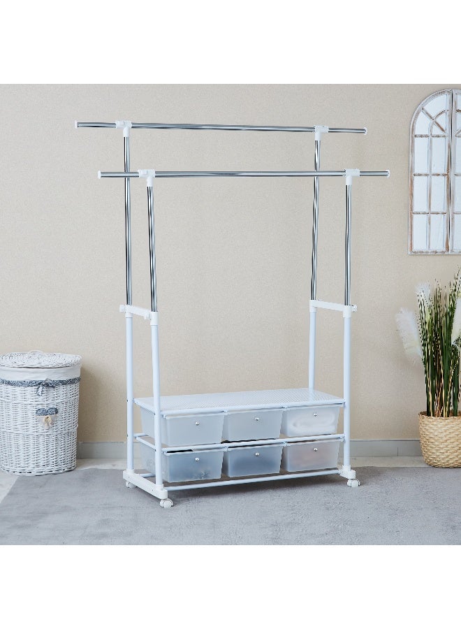 Home Box Lapis Garment Rack With 6 Drawers  - Image 3