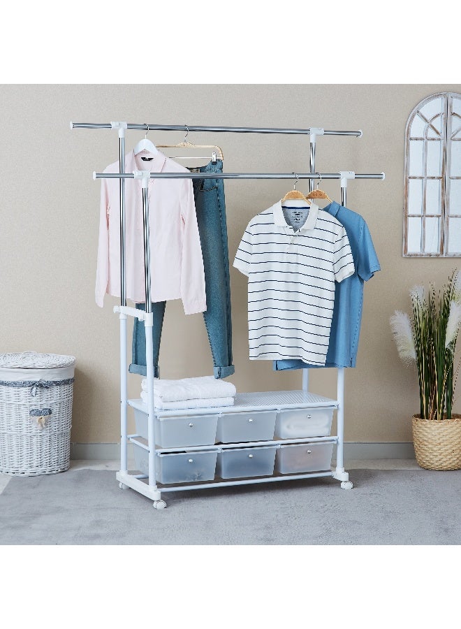 Home Box Lapis Garment Rack With 6 Drawers - Image 1