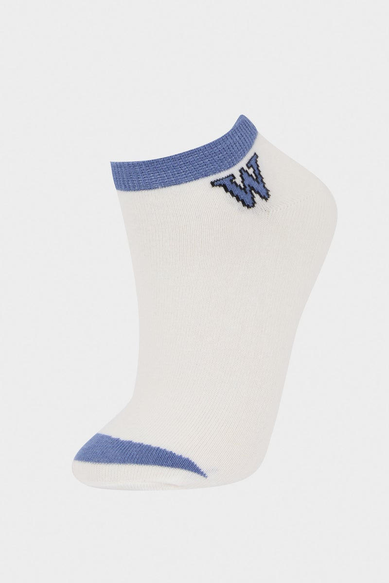 DeFacto White Boy Boy Printed 5 Piece Short Socks Casual - Image 2