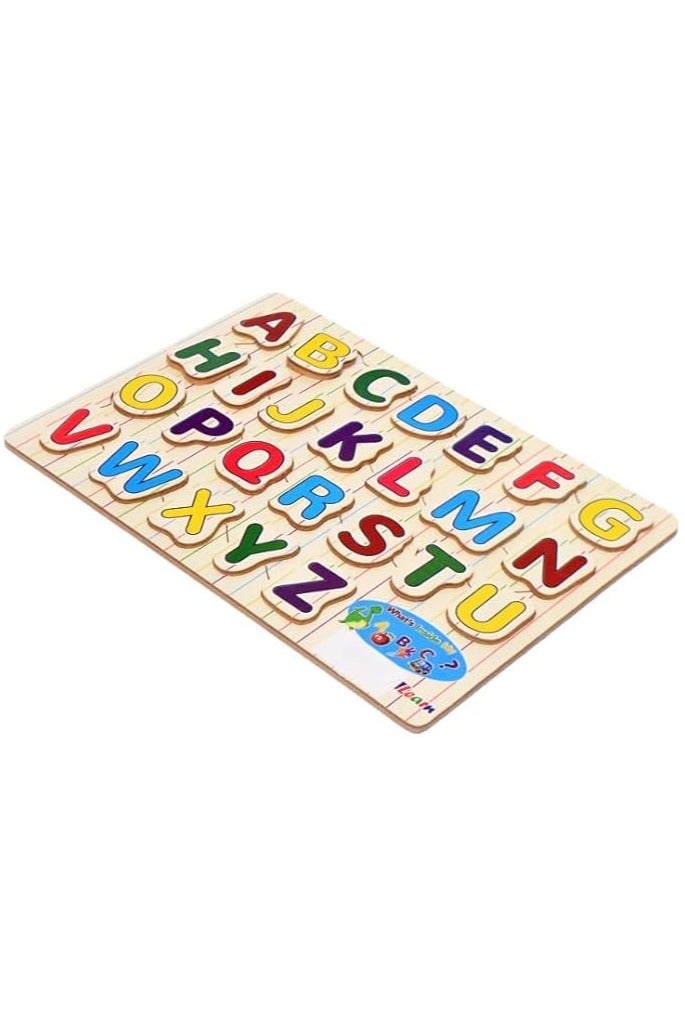 iLearn 🧠 3D Wooden Alphabet Puzzle – 26 Pieces | Educational & Creative Learning Toy for Kids - Image 2