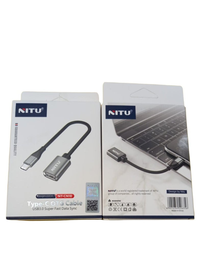 نيتو NITU  TYPE-C To USB 3.0 OTG CABLE - Image 3