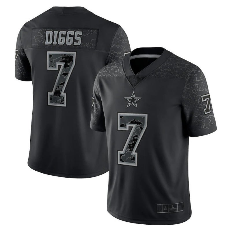 Rugby Jersey Short Sleeve New 2022 Jersey Tribute Edition Black Reflective Version Men'S T-Shirt Casual Sports Top - Image 5