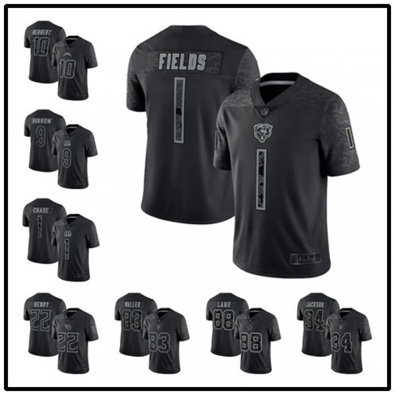 Rugby Jersey Short Sleeve New 2022 Jersey Tribute Edition Black Reflective Version Men'S T-Shirt Casual Sports Top - Image 2