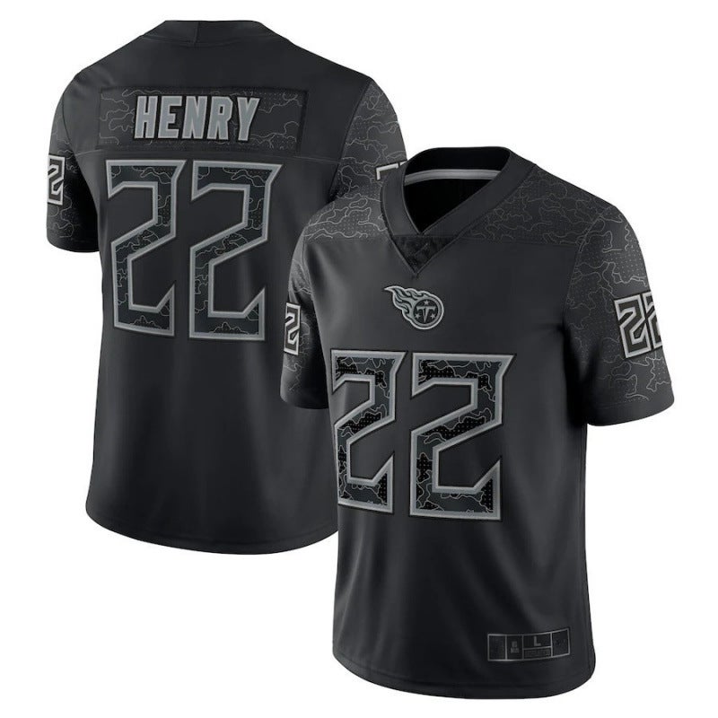 Rugby Jersey Short Sleeve New 2022 Jersey Tribute Edition Black Reflective Version Men'S T-Shirt Casual Sports Top - Image 4