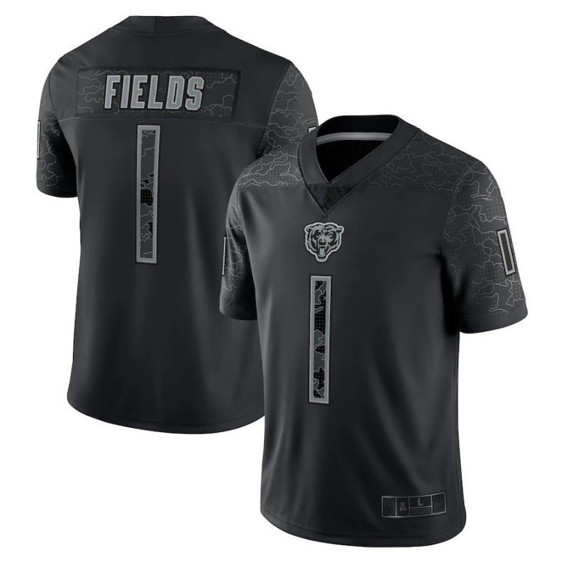 Rugby Jersey Short Sleeve New 2022 Jersey Tribute Edition Black Reflective Version Men'S T-Shirt Casual Sports Top - Image 1