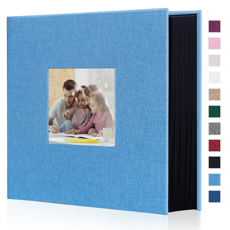 Artmag Fabric Photo Album 4x6 1000 Large Capacity for Family Wedding Anniversary Linen Album Holds 1000 Horizontal and Vertical Photos 1000 Pockets Teal