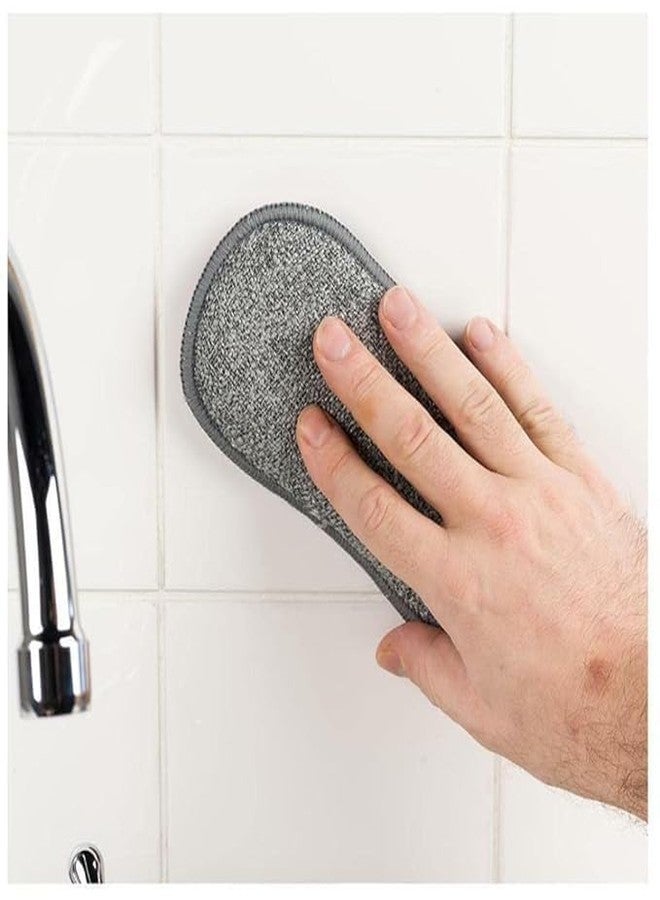 Vortipu Multi-Purpose Scrub Sponges for Kitchen Non-Scratch Microfiber Sponge Along with Heavy Duty Scouring Power - Effortless Cleaning of Dishes, Pots and Pans All at Once (Pack of 6) - Image 3