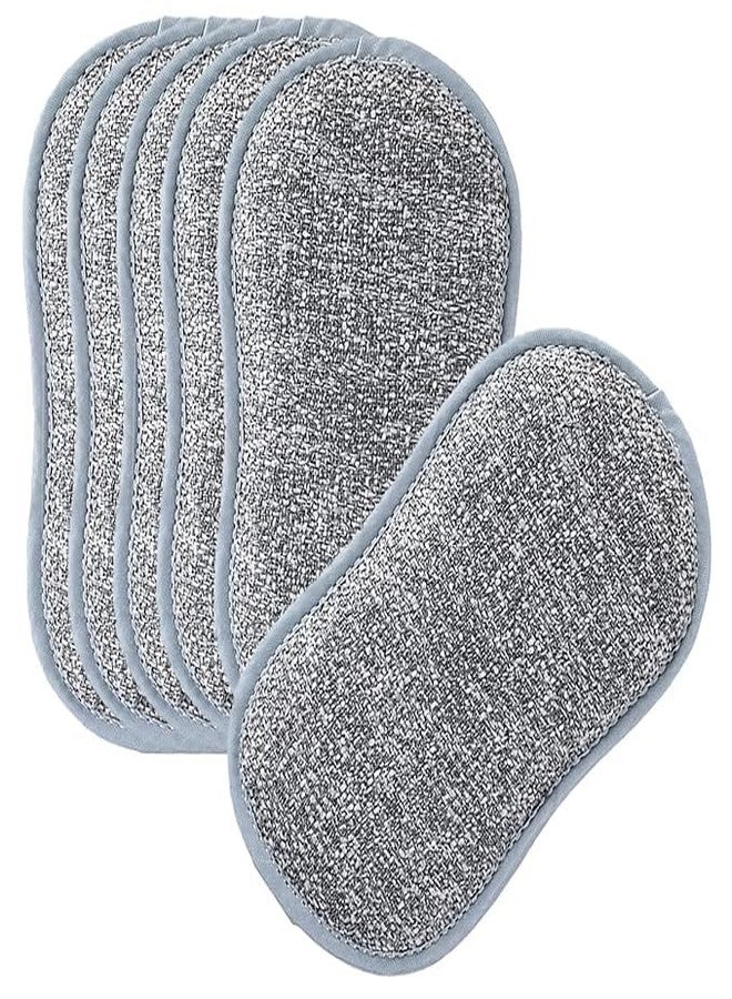 Vortipu Multi-Purpose Scrub Sponges for Kitchen Non-Scratch Microfiber Sponge Along with Heavy Duty Scouring Power - Effortless Cleaning of Dishes, Pots and Pans All at Once (Pack of 6) - Image 1