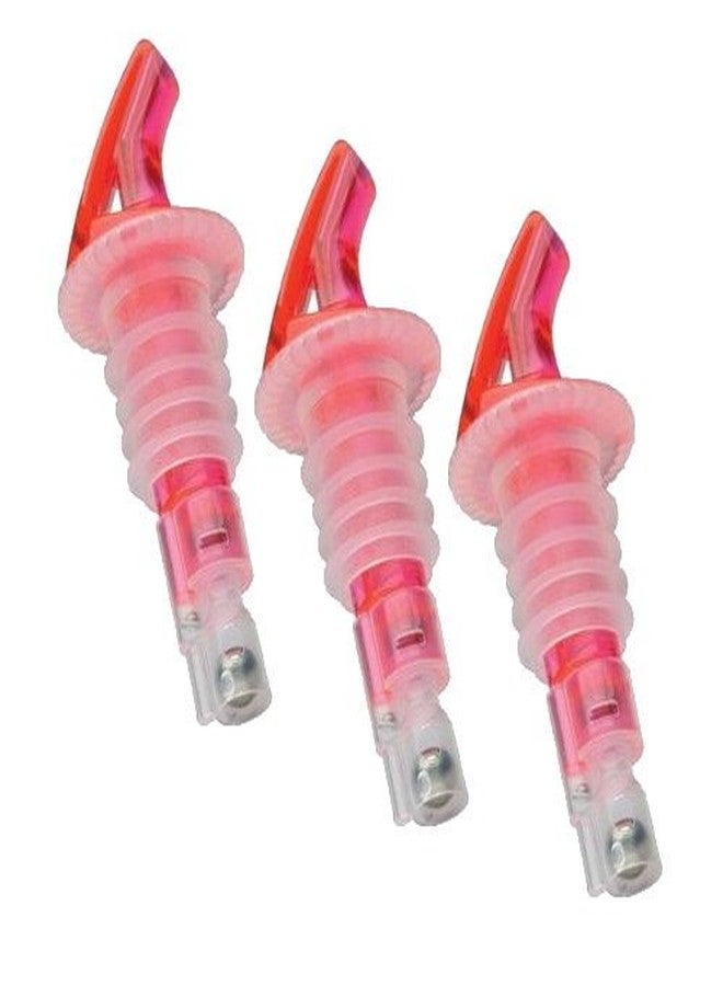 Precision Pour 1/2 oz, Red (PP-12R-3PK) - Measured Liqour Pourer - Liquor Bottle Pour Spout - (3 Pk) 100% USA Made - Pour The Perfect Cocktail with Our No Leak Bottle Spouts, Size 0.5 oz - Image 1