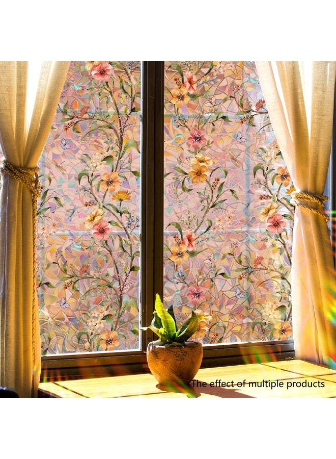 1pcs Non-Adhesive Window Privacy Film, Creative Pattern Static Cling Stickers, Decorative Window Clings，Suitable For Bathrooms And Rooms - Image 5