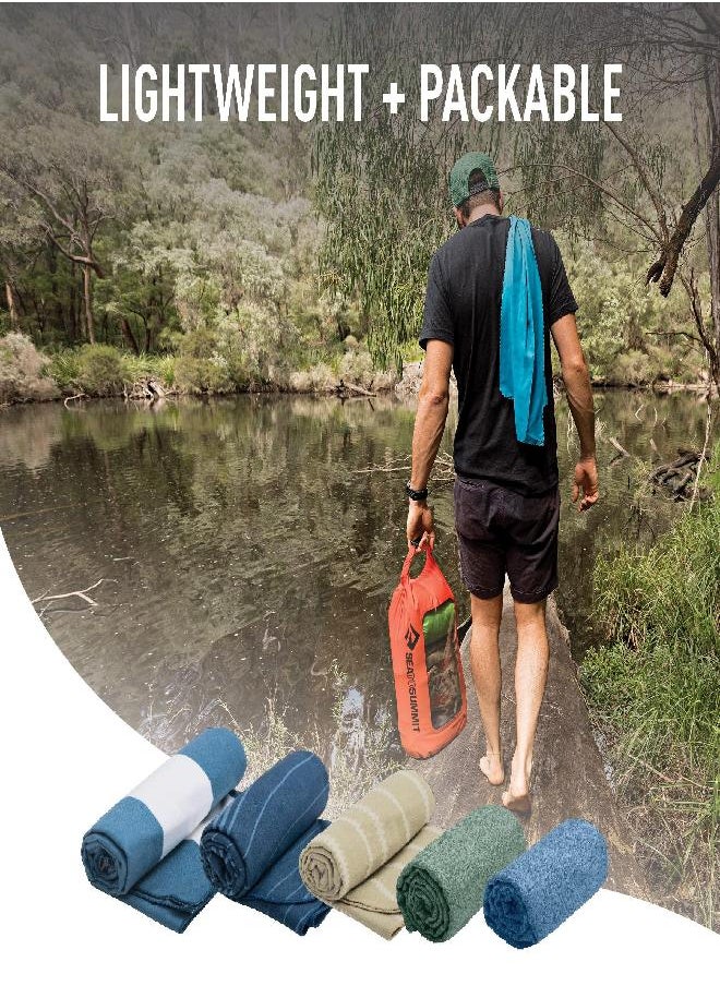 SEA TO SUMMIT To Summit Drylite Towel, Lightweight Camping And Travel Towel, Large (24 X 48 Inches), Sage Green  - Image 5