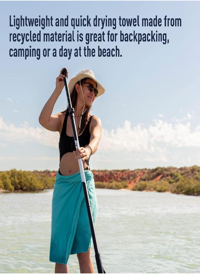 SEA TO SUMMIT To Summit Drylite Towel, Lightweight Camping And Travel Towel, Large (24 X 48 Inches), Sage Green  - Image 2