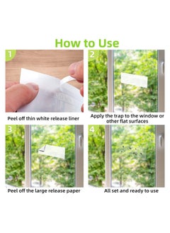 KASTWAVE 30 Pack Window Fly Traps for Indoors, Fly Paper Sticky Strips, Fly Catcher Clear Windows Trap for Home  - Image 3